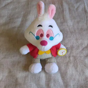 디즈니 원더랜드 앨리스 화이트 토끼 봉제 인형