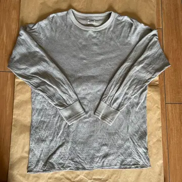 텐더 로인 두꺼운 원단 크루넥 롱 셔츠