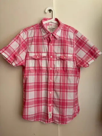 Abercrombie & Fitch 체크 셔츠 XL 반팔