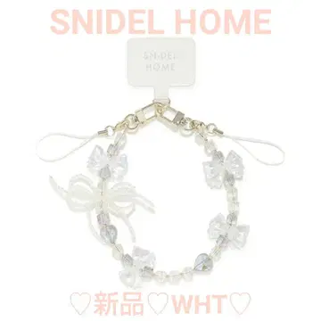 SNIDEL HOME 멀티 리본 스트랩 새상품 WHT
