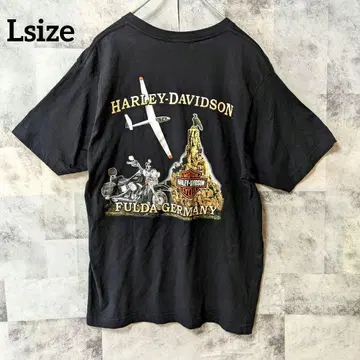 Harley-Davidson Lsize 반팔 티셔츠 블랙 검정