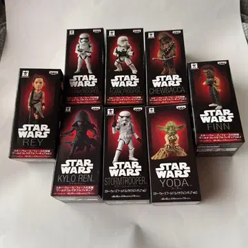 미개봉 스타 워즈 월드 컬렉션 8개 묶음 월드 콜렉터블 피규어