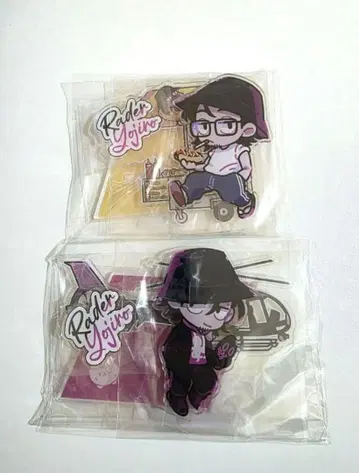 레더 요지로 아크릴 스탠드 2개 세트