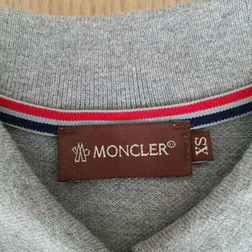MONCLER 그레이 피케 셔츠 XS
