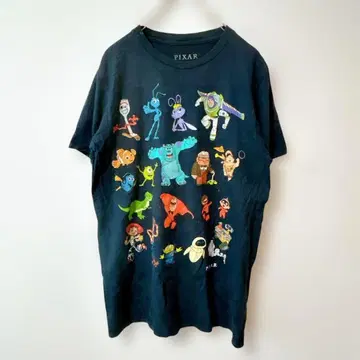 해외 구제 의류 픽사 캐릭터 총집합 T셔츠 디즈니 PIXAR [ S ]