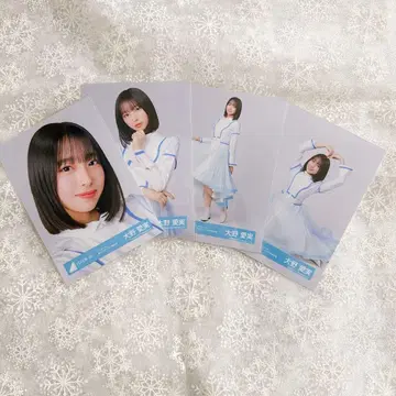 히나타자카46 브로마이드 크리프 행거 단체 아샤 오노 마나미 4종 컴프