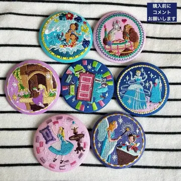 디즈니 자수 캔뱃지 묶음 판매 세트
