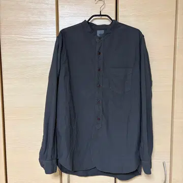 FOB FACTORY 밴드 카라 셔츠 차콜 M FOB팩토리