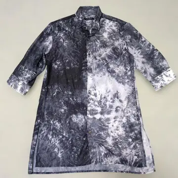 CIVARIZE 시어 셔츠 롱 기장 7부 소매 올 패턴