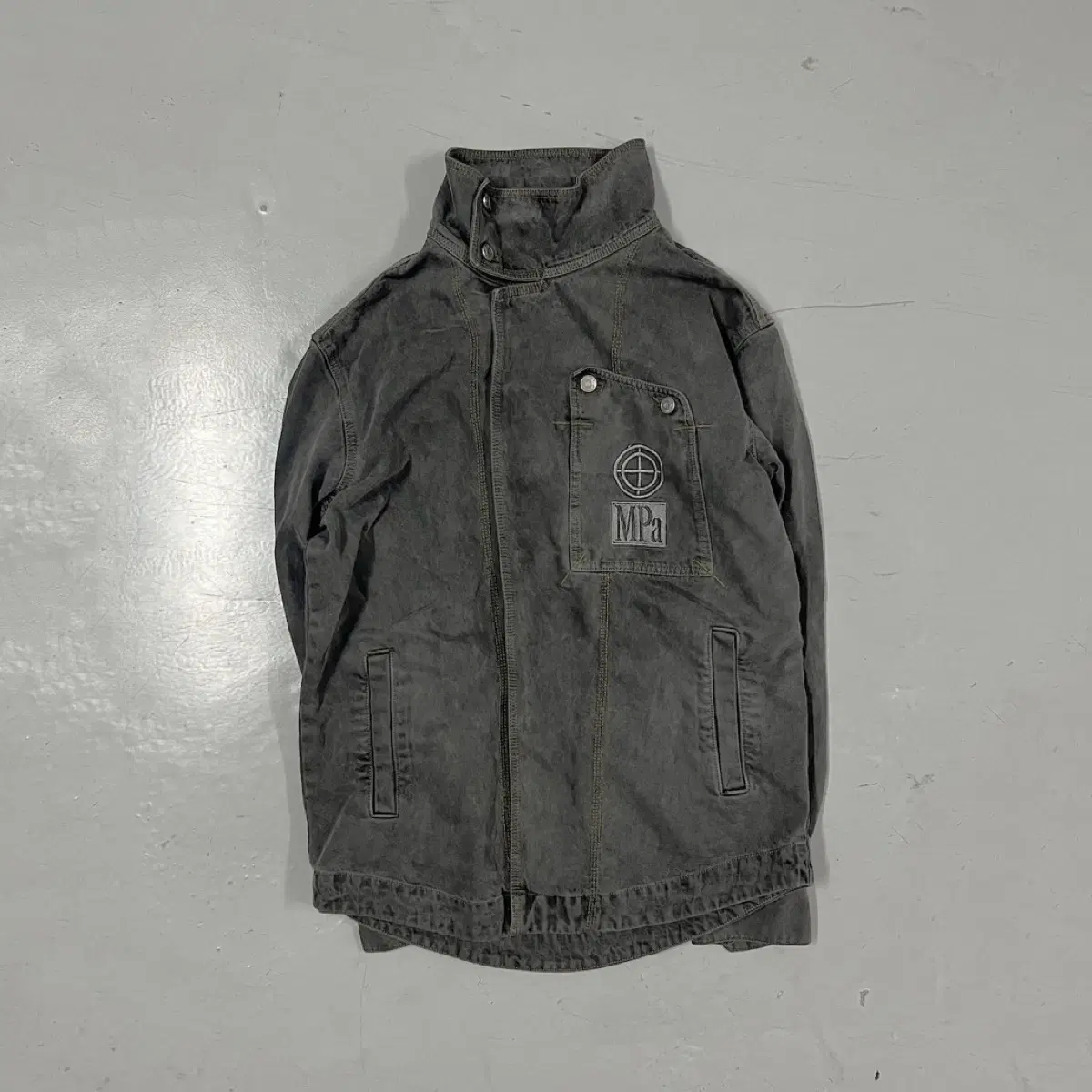 PLASTICPRODUCT MPa CONTRAST ZIPPED JACKET (BLA | Bunjang Global