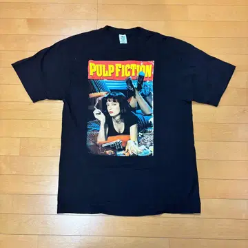 펄프 픽션 티셔츠 XL 사이즈 블랙