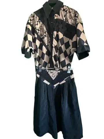 빈티지 셋업 (반팔 셔츠, 하프 팬츠)