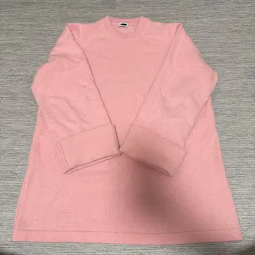 H beauty&youth 핑크 캐시미어 긴팔 니트 스웨터