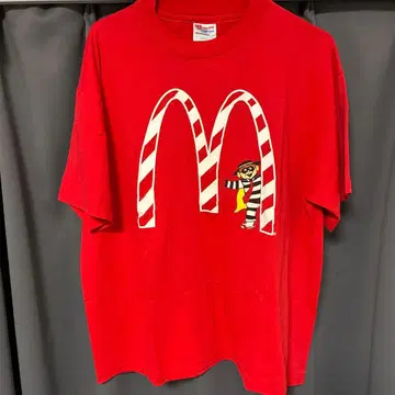 맥도날드 햄버거맨 빈티지 티셔츠 90년대