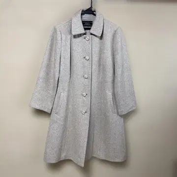 Leilian 베이지 울 코트