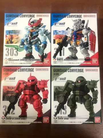 건담 컨버전스 4종 GUNDAM CONVERGE 지크 액스 자쿠 화이트