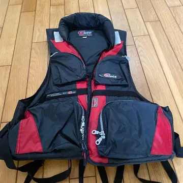 G-Style 구명 조끼 M 블랙/빨간색