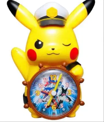 [미개봉 새상품] 말하는 캡틴 피카츄 알람 시계 DX 포켓몬