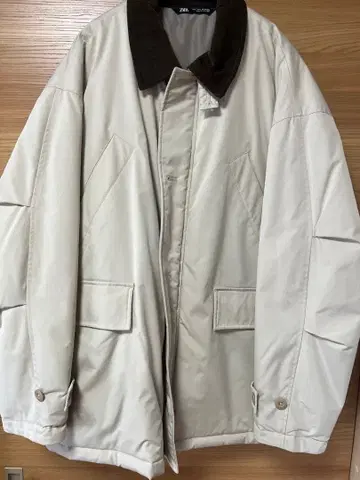 ZARA 베이지 코듀로이 자켓