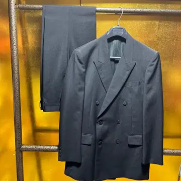 남성용 수트 블랙 더블 비즈니스 포멀 관혼상제 예복 Y6