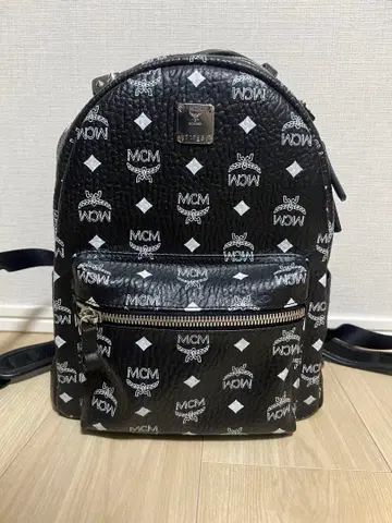 MCM 로고 프린트 백팩