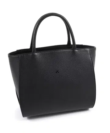 키타무라 거의 미사용품! 핸드백 Y-1497 블랙 가죽