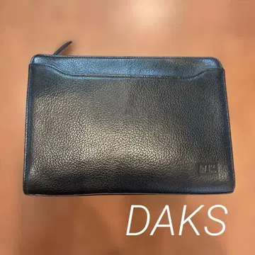 [새상품급] DAKS 닥스 클러치백 천연 가죽 블랙