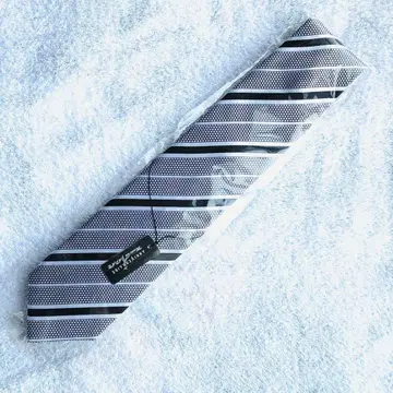 새상품 미사용 ANNIVERSAIRE 스트라이프 모닝 넥타이 일본제