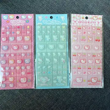 헬로키티 타일 씰 3개 세트 산리오 키티