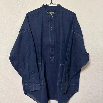 HAVERSACK 다크 블루 데님 셔츠 M