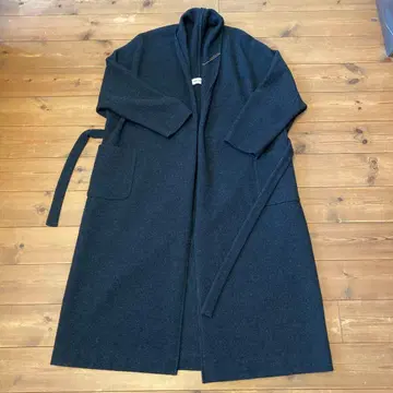 evam eva 다크 그레이 롱 코트