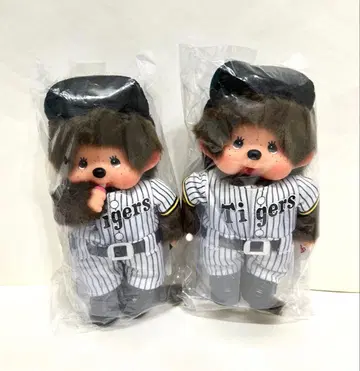 한신 타이거즈 콜라보 몬치치 봉제 인형 인형 한신 타이거즈 2체 세트
