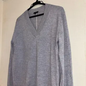 JOSEPH 그레이 V넥 니트 스웨터 긴팔