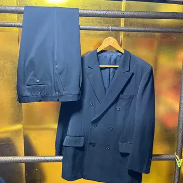 남성용 수트 블랙 더블 비즈니스 포멀 관혼상제 예복 AB6