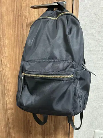 글로벌 워크 발수 경량 12 포켓 백팩 블랙 나일론 백팩