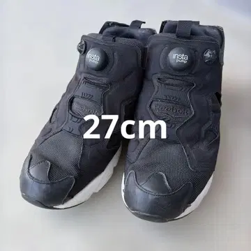 리복 인스타 펌프 퓨리 블랙 27cm