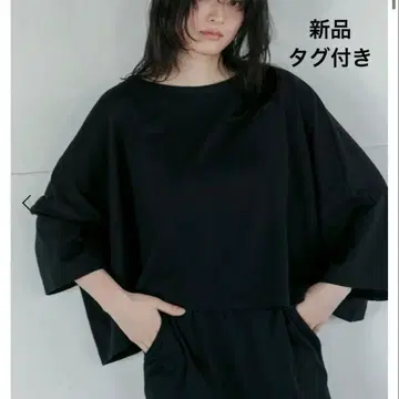 새상품 awahi 정가 1만 5000엔 스콧 클럽 상의 블랙