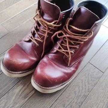 가죽 엔지니어 부츠 적갈색 말 천연 가죽