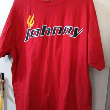 세일 Johnny 로고 빨간색 T셔츠 XXL USA 사이즈 보관 관리품
