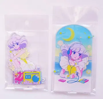 크리미마미 x 민키모모 레트로풍 아크릴 스탠드