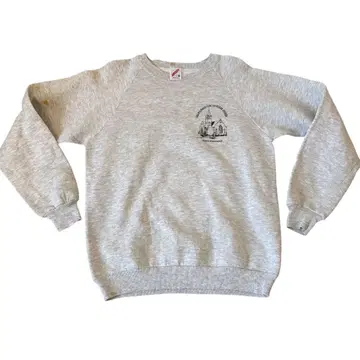 80s 저지 맨투맨 그레이 빈티지