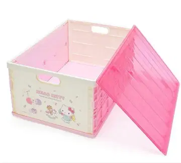 산리오 접이식 수납 컨테이너 L 사이즈 키티