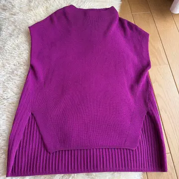 PINORE 슬리브리스 니트 38 퍼플