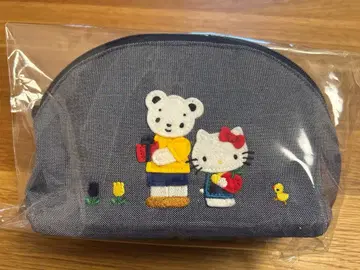 [택 포함 새상품] 파미리아 헬로키티 콜라보 데님 파우치