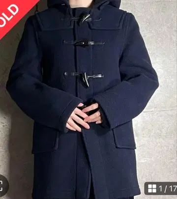 [ 더플 코트 ] 영국제 빈티지 GLOVERALL 네이비 계열 XS 정도