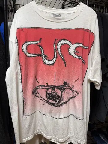 ask 가격 90s 더 큐어 위시 밴딩 티셔츠 더 큐어