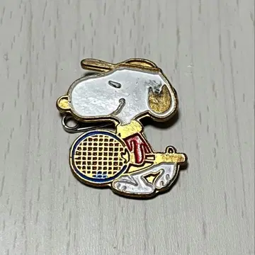 [ 레어 ] SNOOPY 스누피 빈티지 테니스 핀 배지