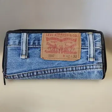 리바이스 지갑 리메이크 하나뿐인 장지갑 데님 지갑