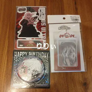 히로아카 시가라키 토무라 생일 캔뱃지 디오라마 피규어 카드 홀더
