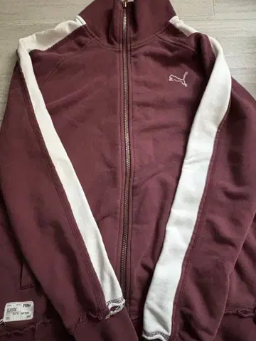 PUMA CLASSIC 버건디 자켓